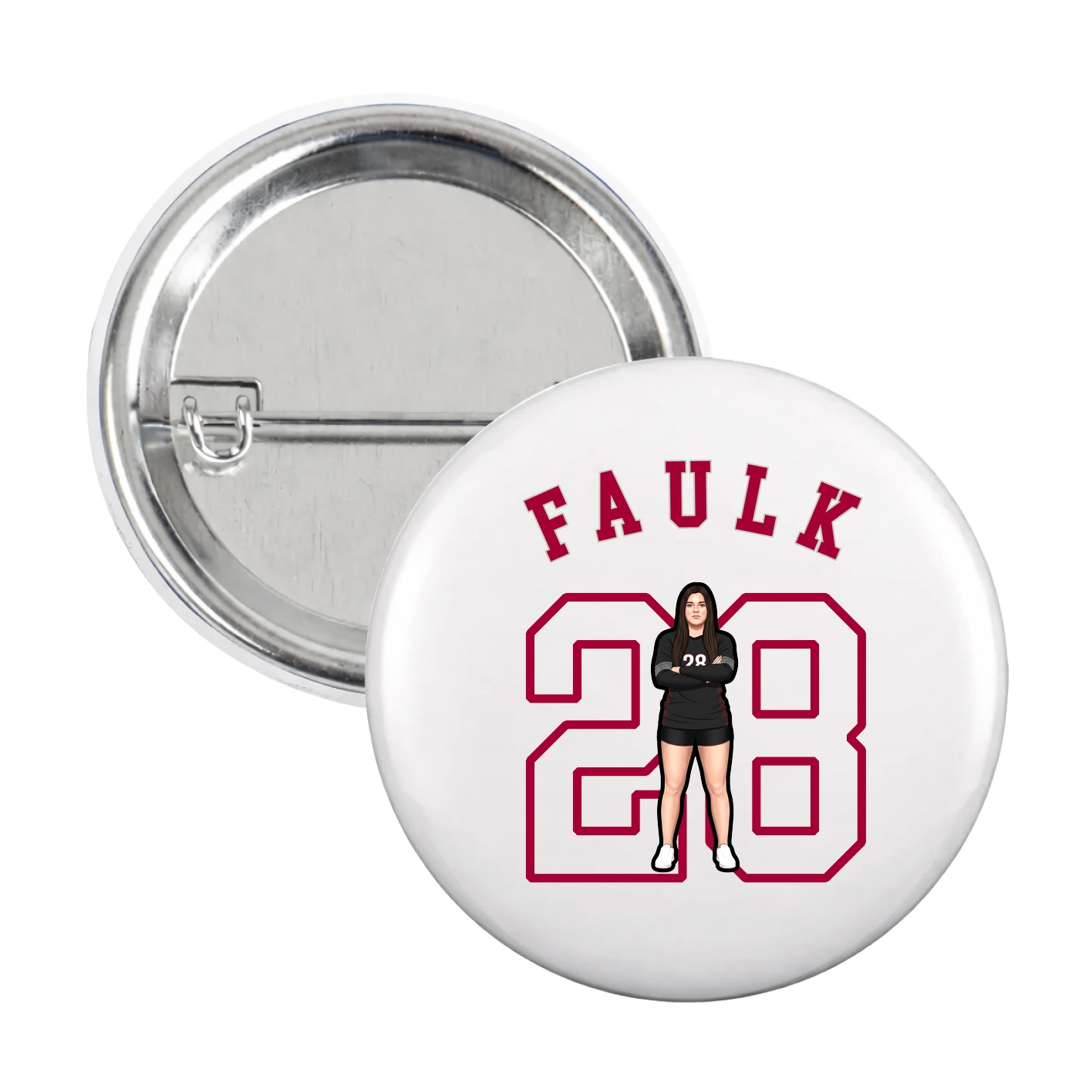 Game Day Button — Shirsey Arch in White