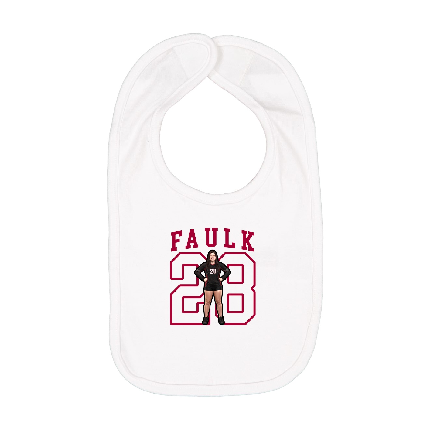 Infant Bib — Shirsey in White