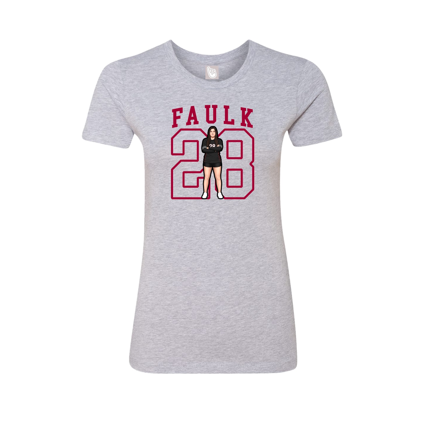 Fitted Women's Tee — Shirsey in Grey