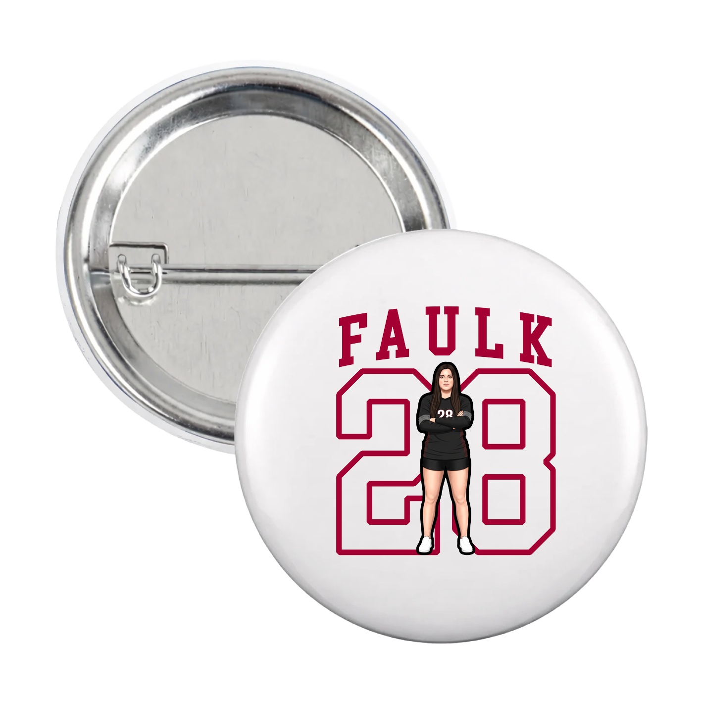Game Day Button — Shirsey in White