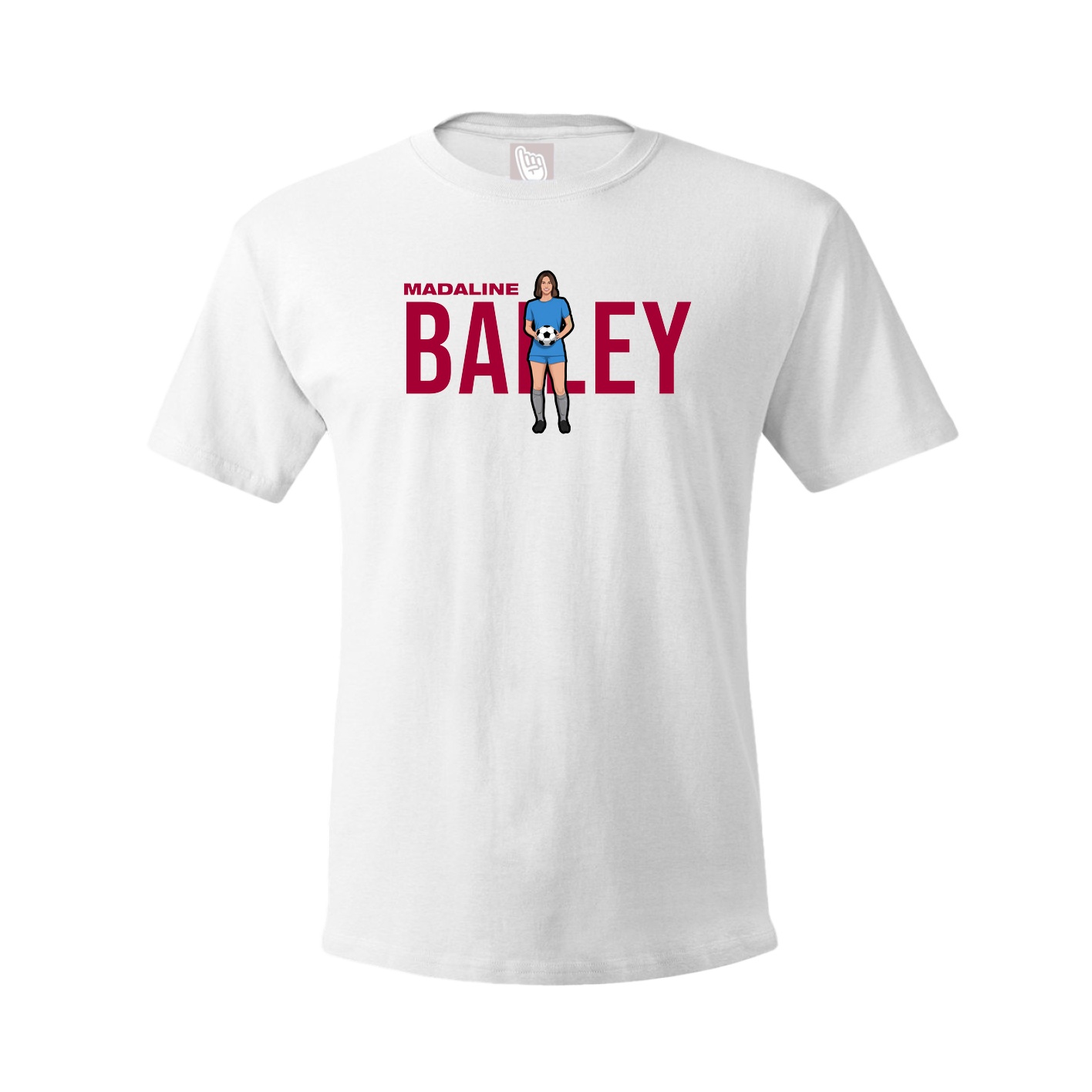 Youth Tee — Player Name in White