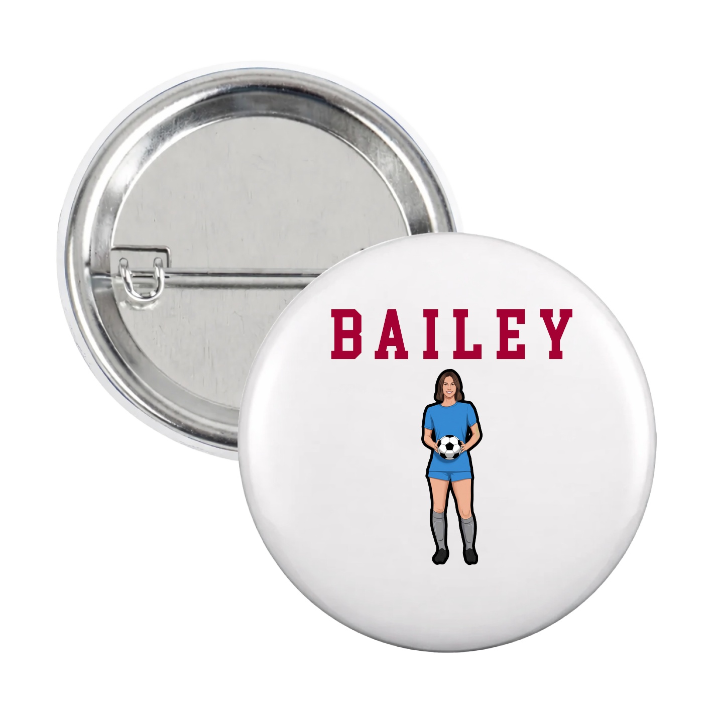Game Day Button — Shirsey in White