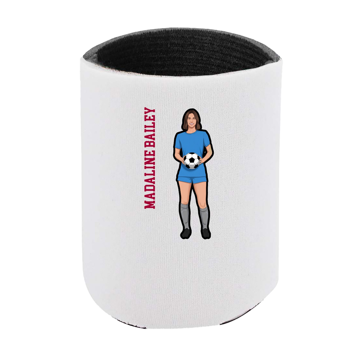 Can Holder — Name Vertical in White