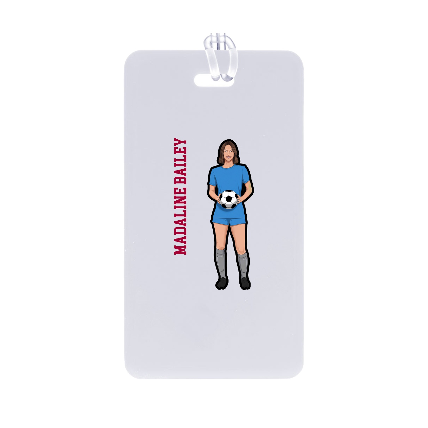 Bag Tag — Name Vertical in Classic