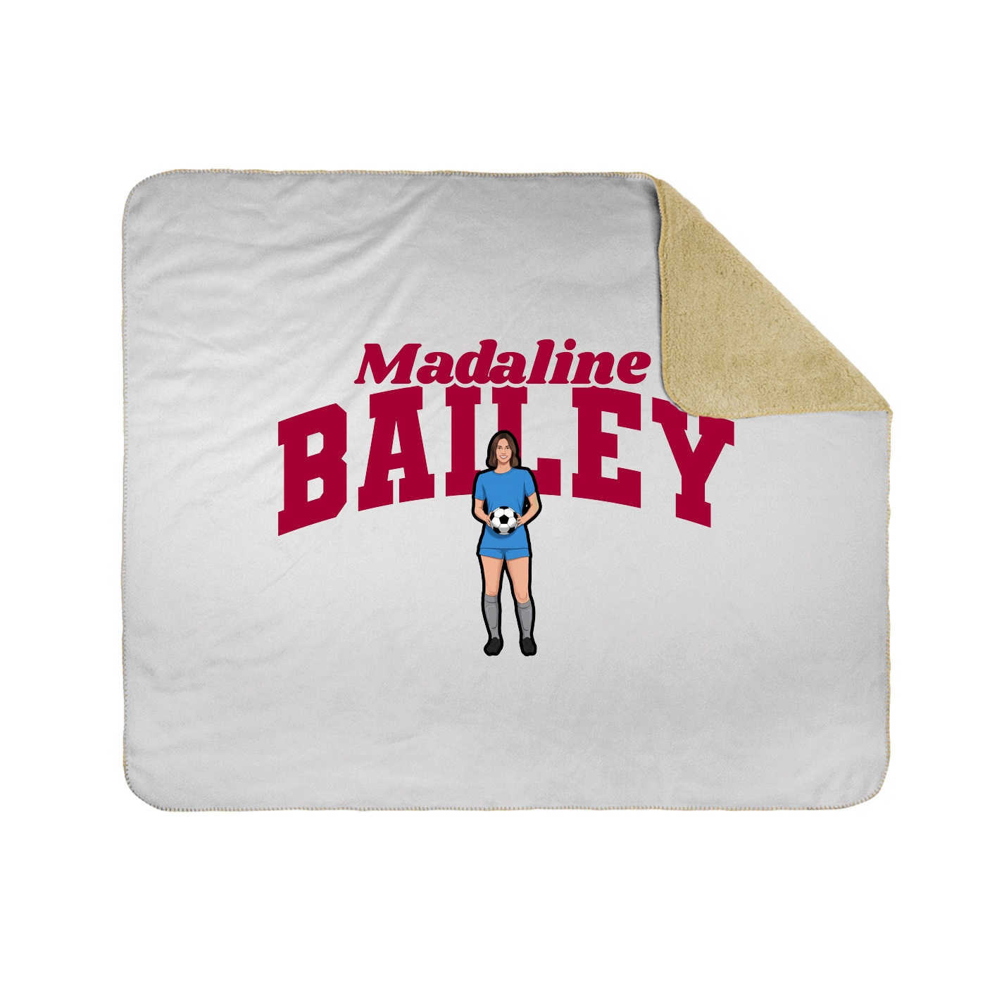 Throw Blanket — Signature Arch in White