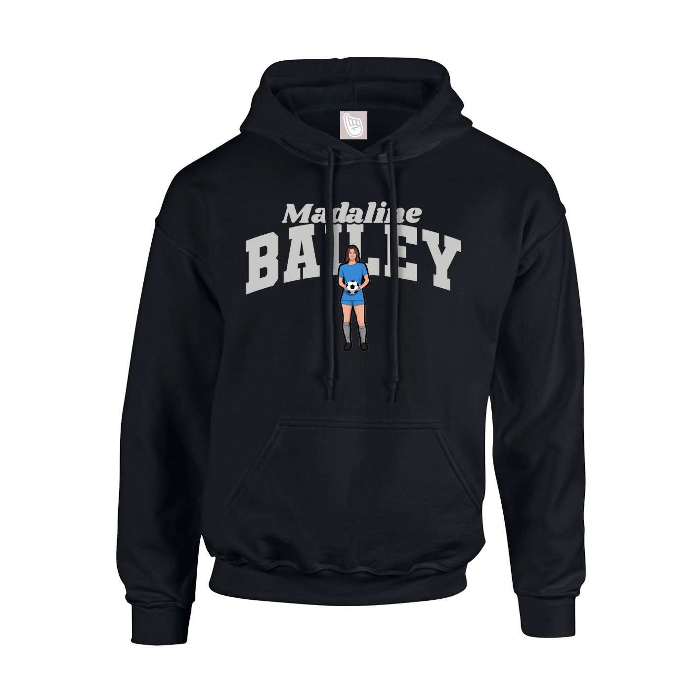 Hoodie — Signature Arch in Black
