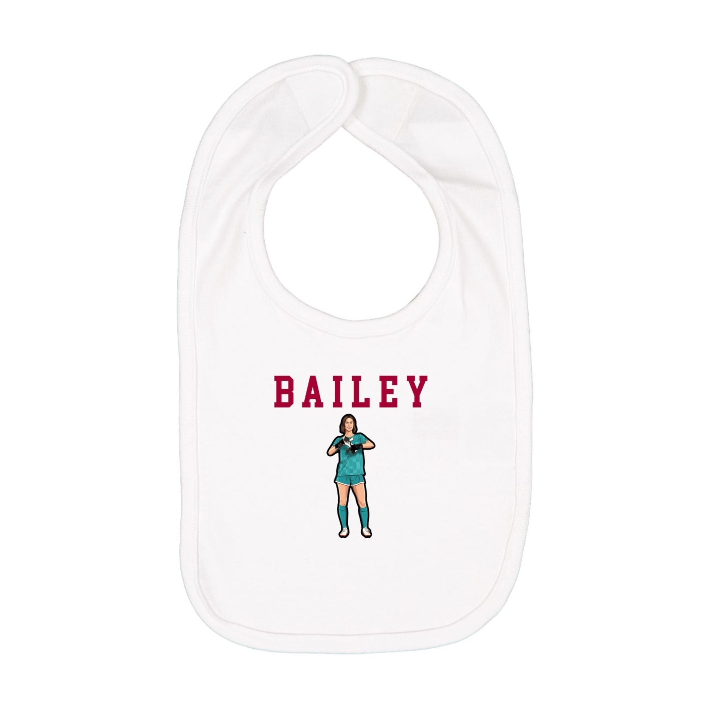 Infant Bib — Shirsey in White