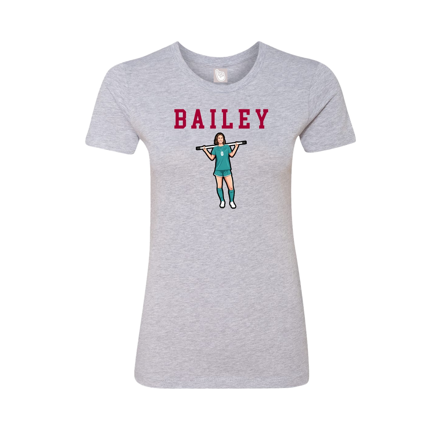 Fitted Women's Tee — Shirsey in Grey