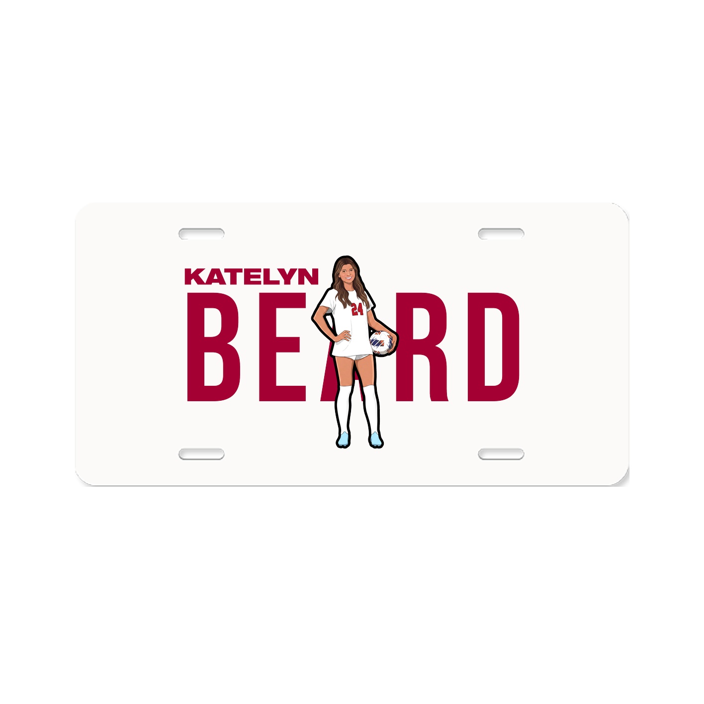 License Plate — Player Name in Classic