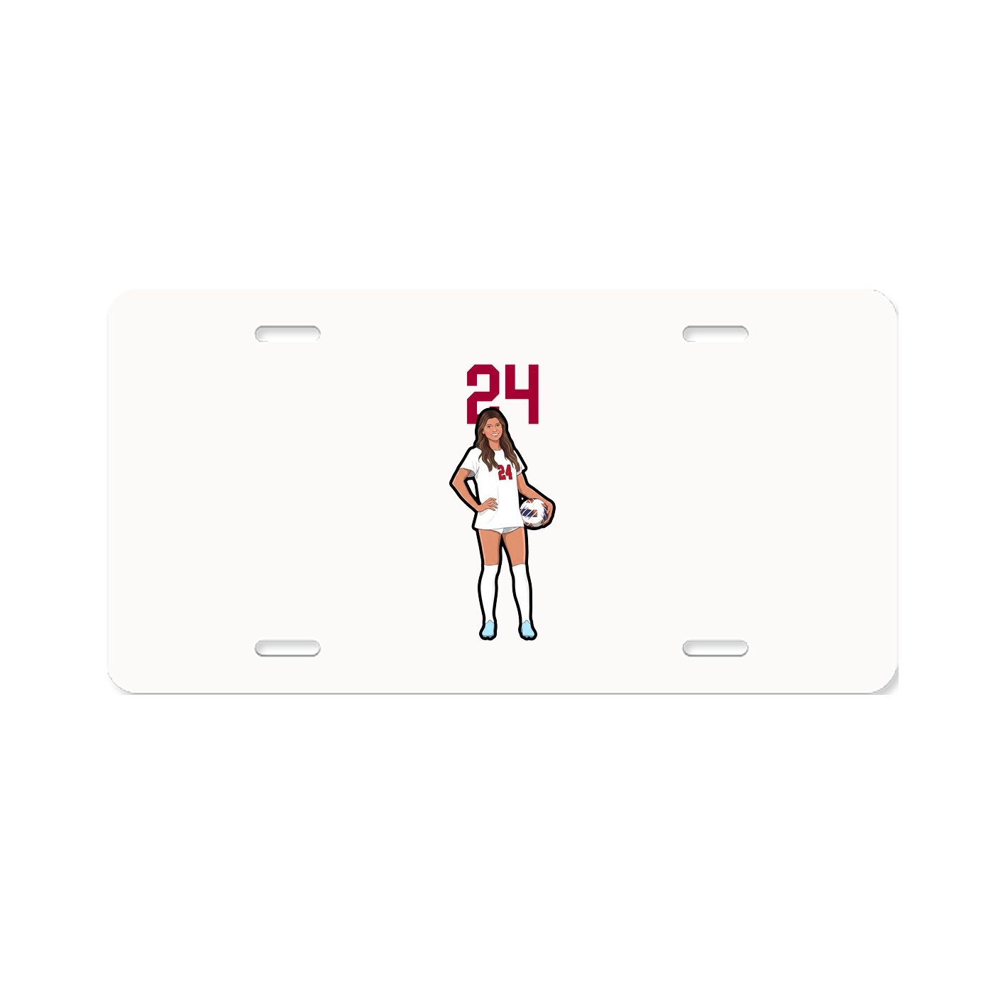 License Plate — Number Top in Classic
