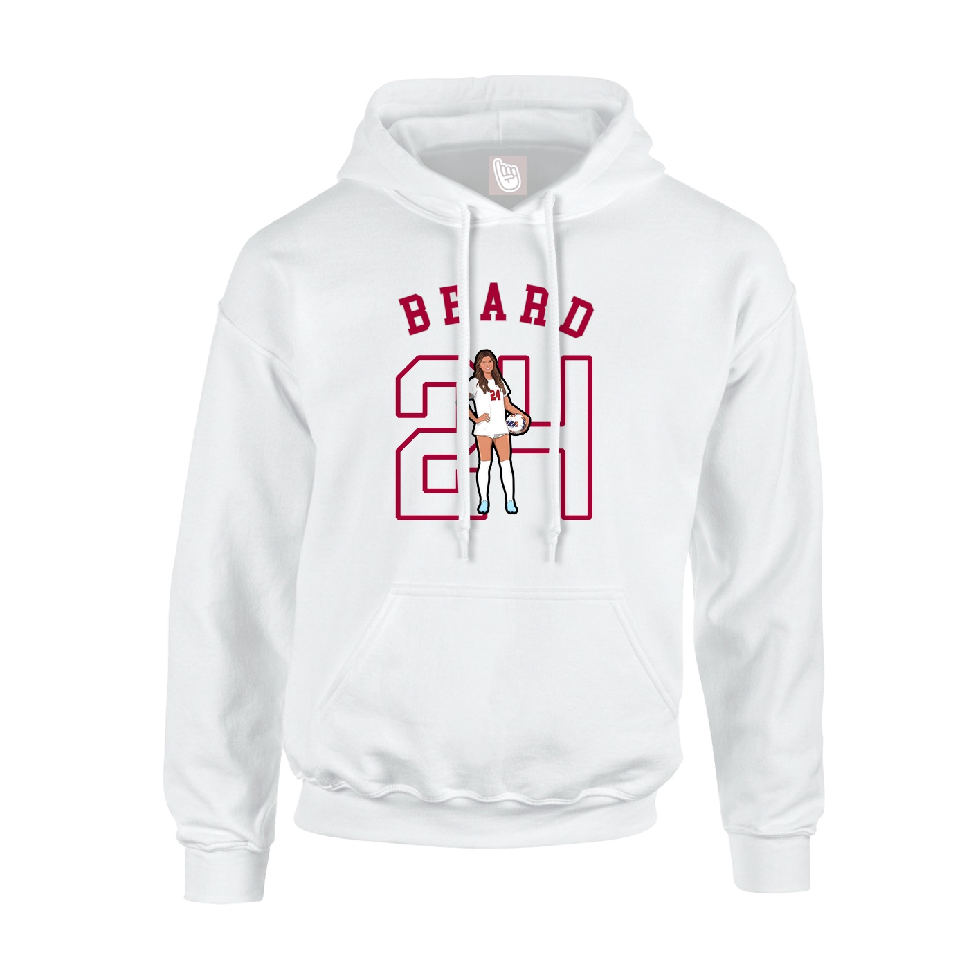 Youth Hoodie — Shirsey Arch in White