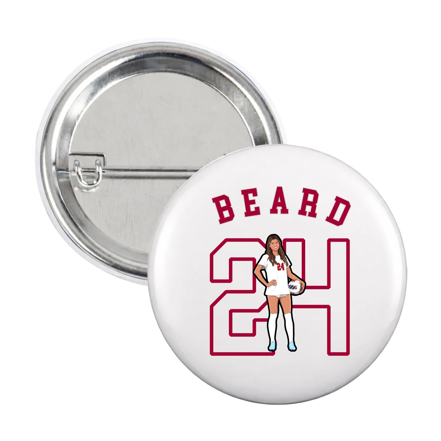 Game Day Button — Shirsey Arch in White