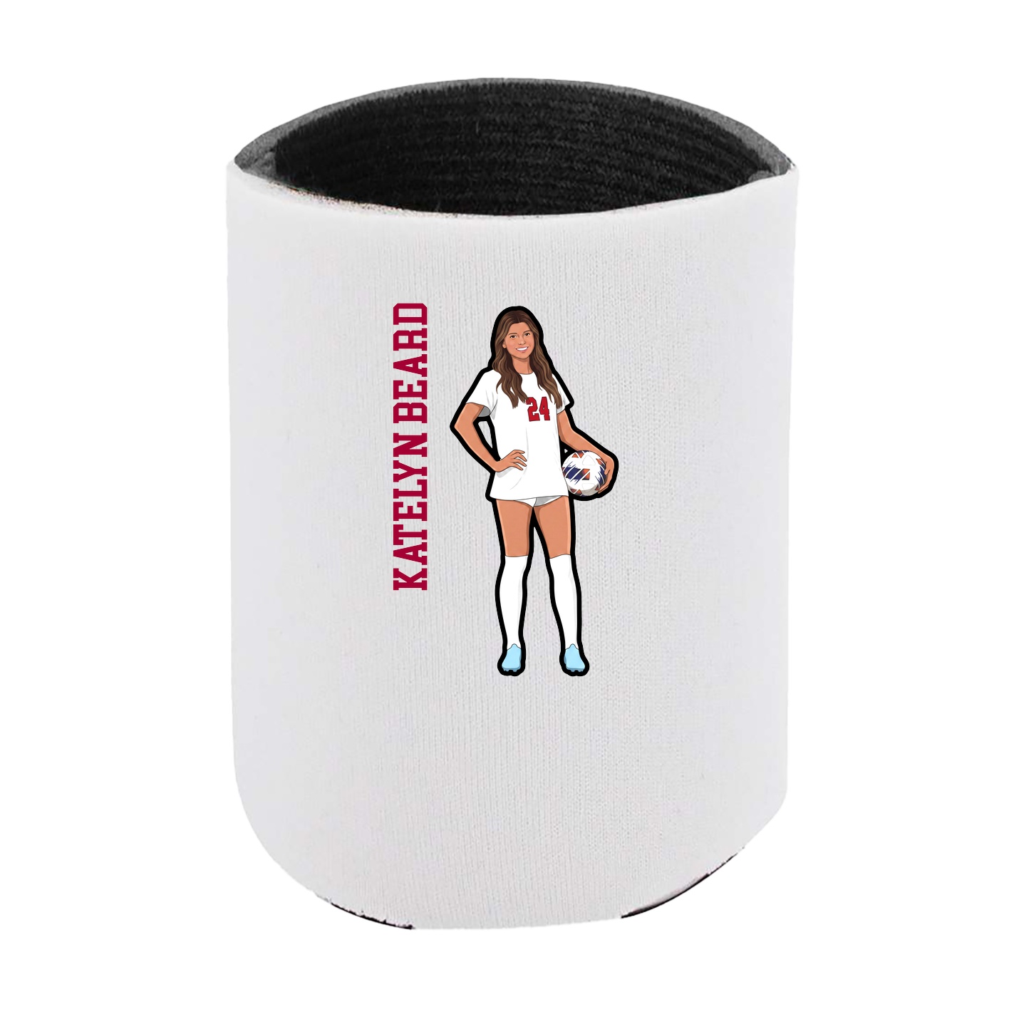 Can Holder — Name Vertical in White