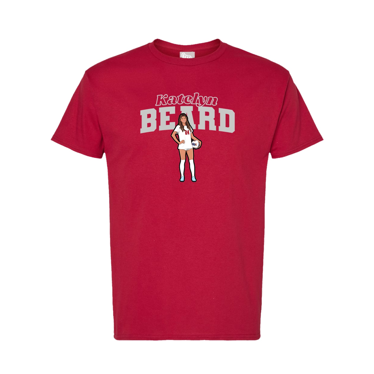 Tee — Name Arch in Crimson
