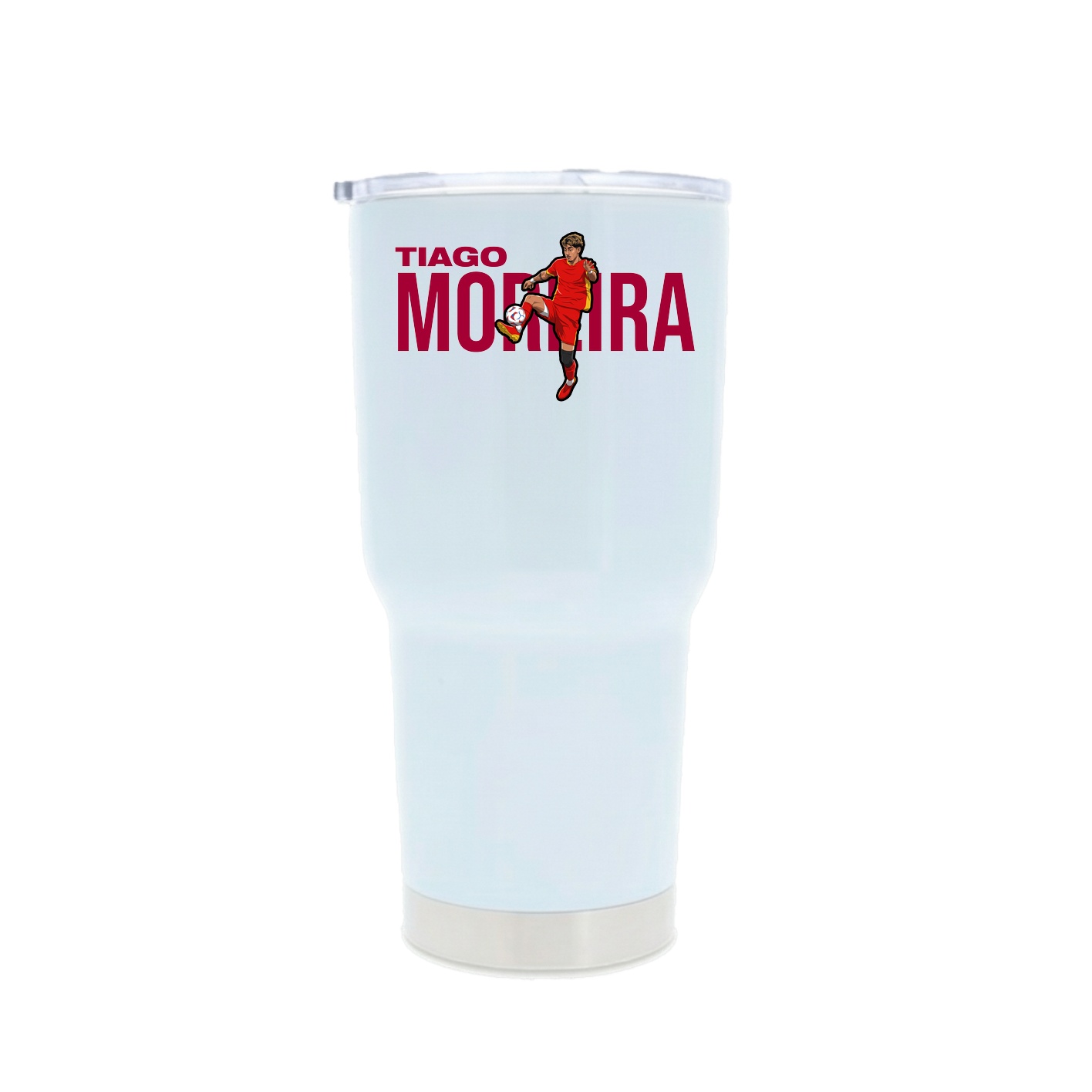 30oz Stainless Steel Tumbler — Player Name in White