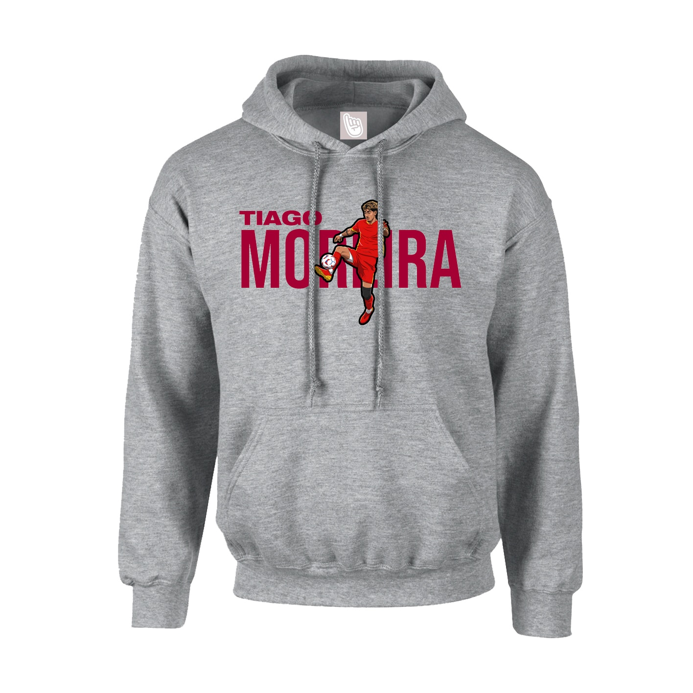 Hoodie — Player Name in Grey