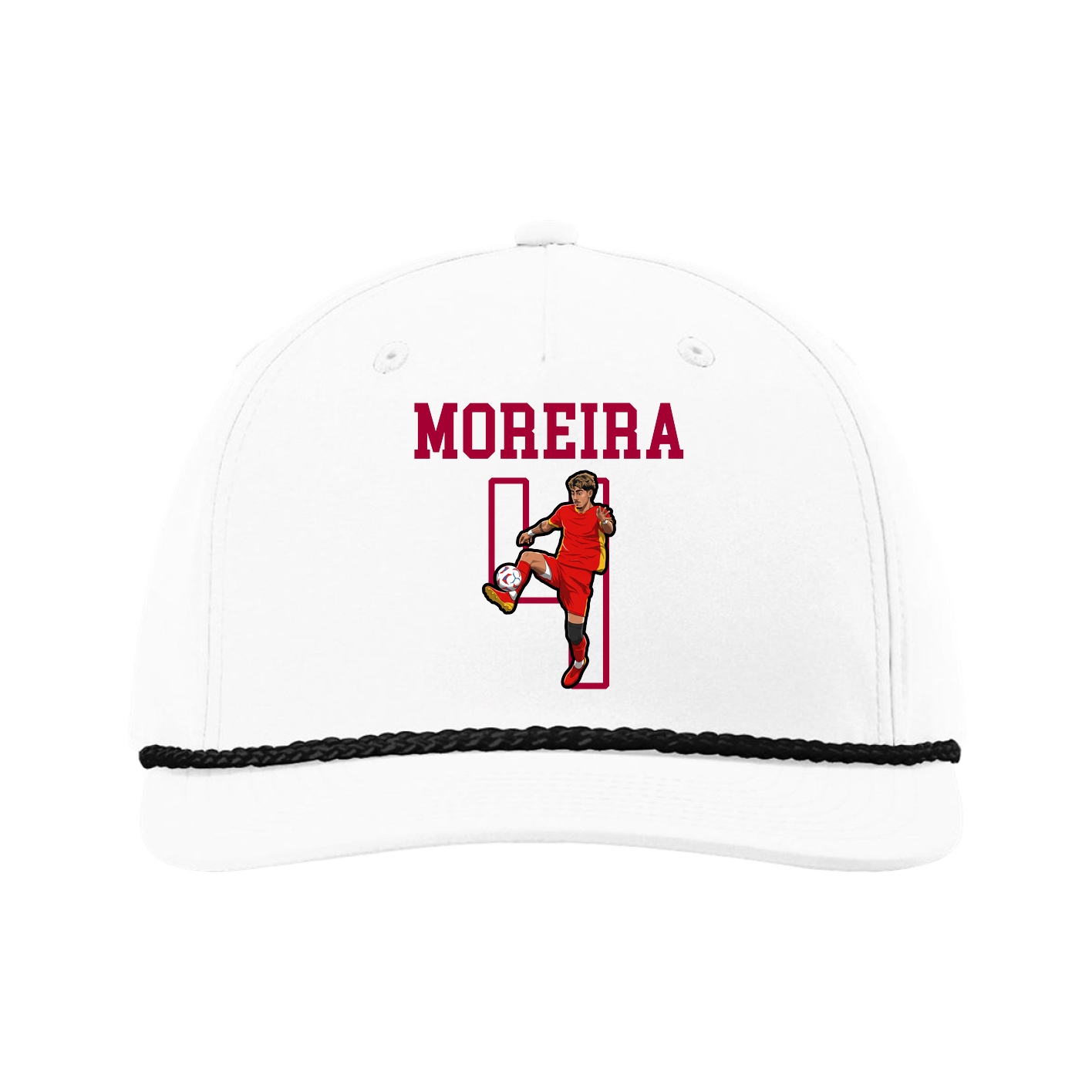 Five-Panel Classic Rope Cap — Shirsey in White