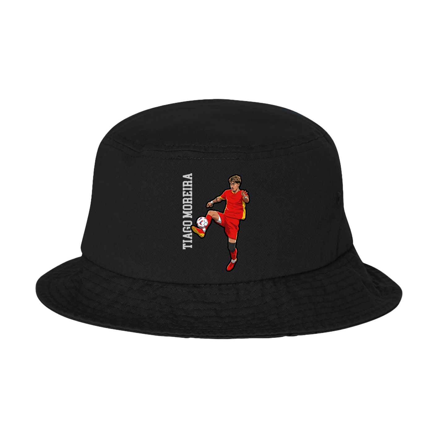 Bucket Cap — Name Vertical in Black