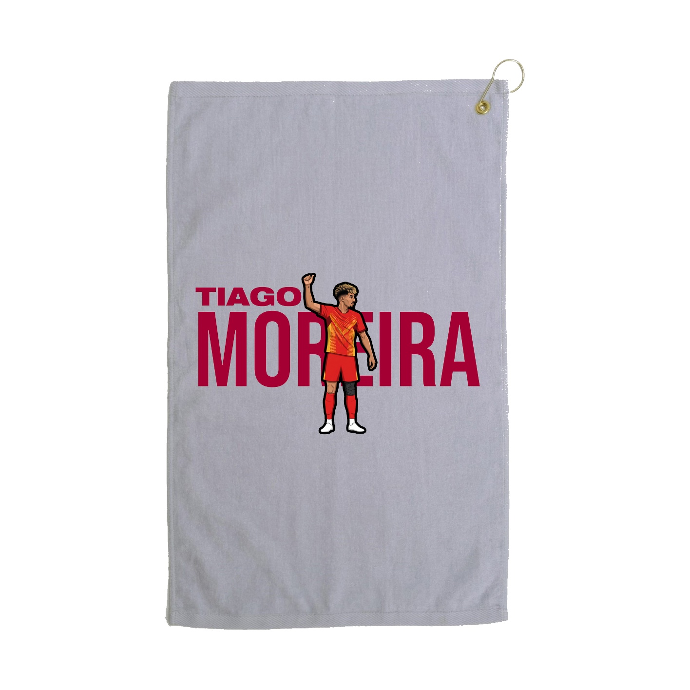 Golf Towel — Player Name in Grey