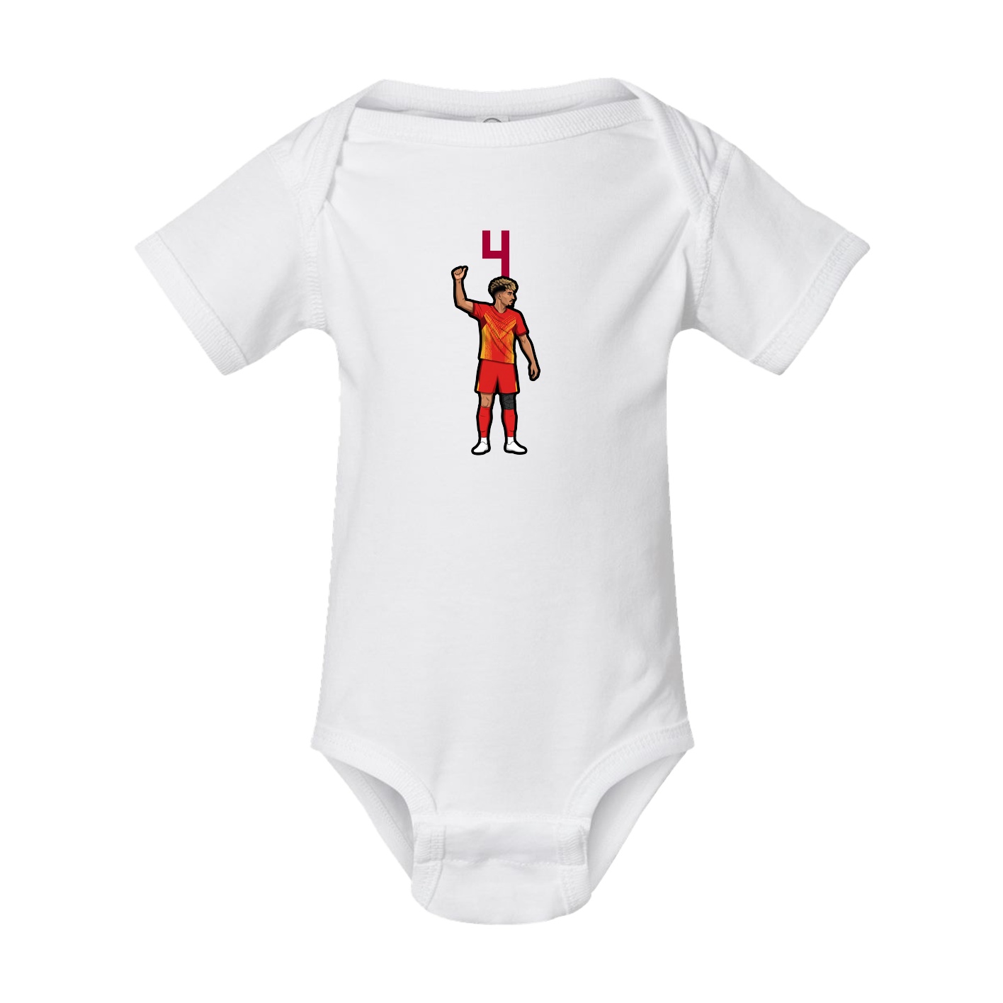 Baby Onesie — Number Top in White