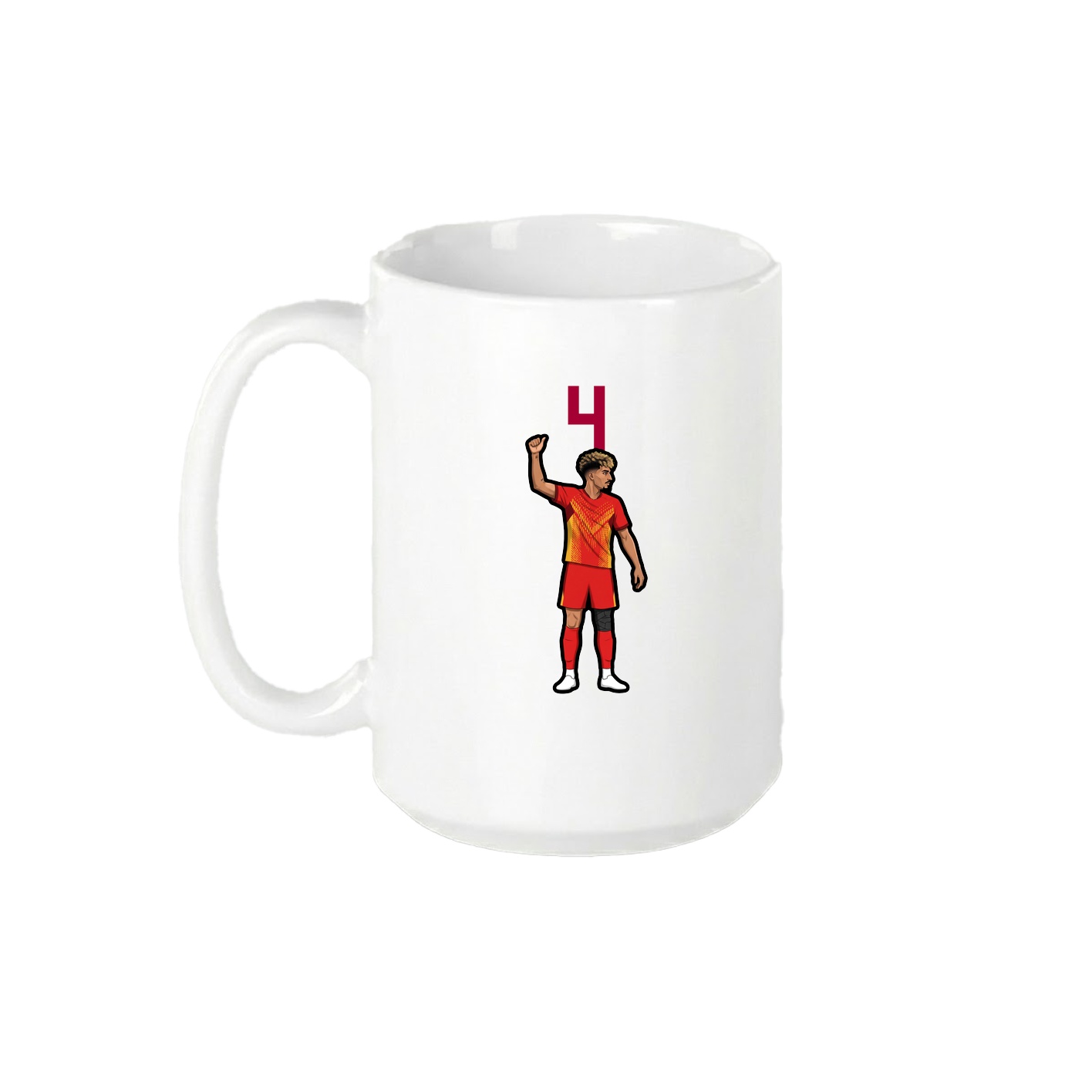 15oz Coffee Mug — Number Top in White