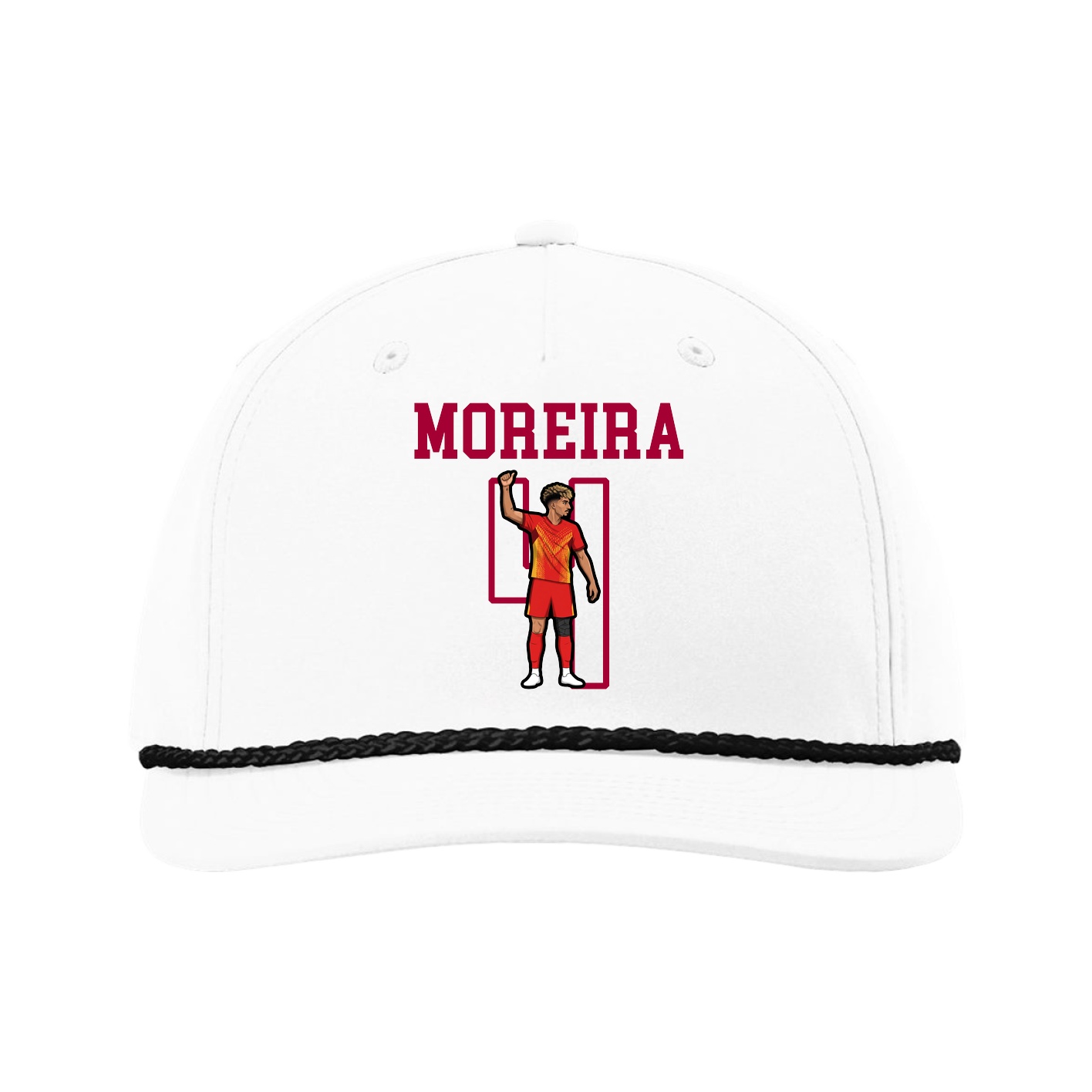 Five-Panel Classic Rope Cap — Shirsey in White