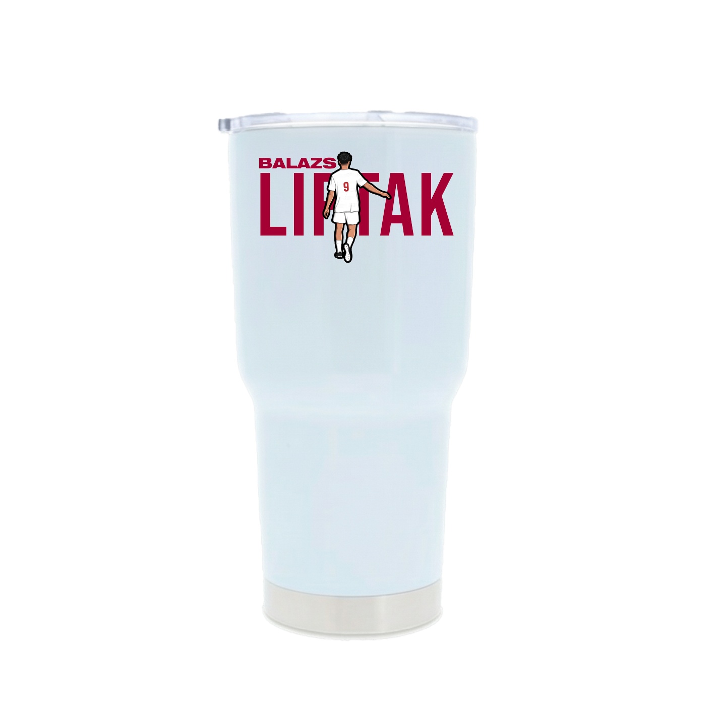 30oz Stainless Steel Tumbler — Player Name in White