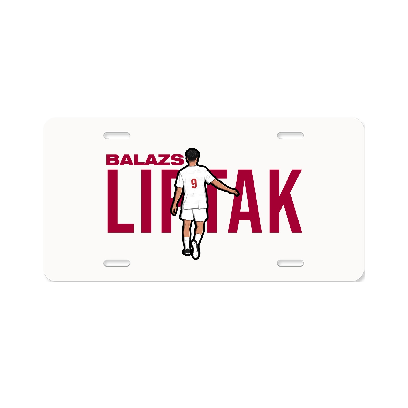License Plate — Player Name in Classic