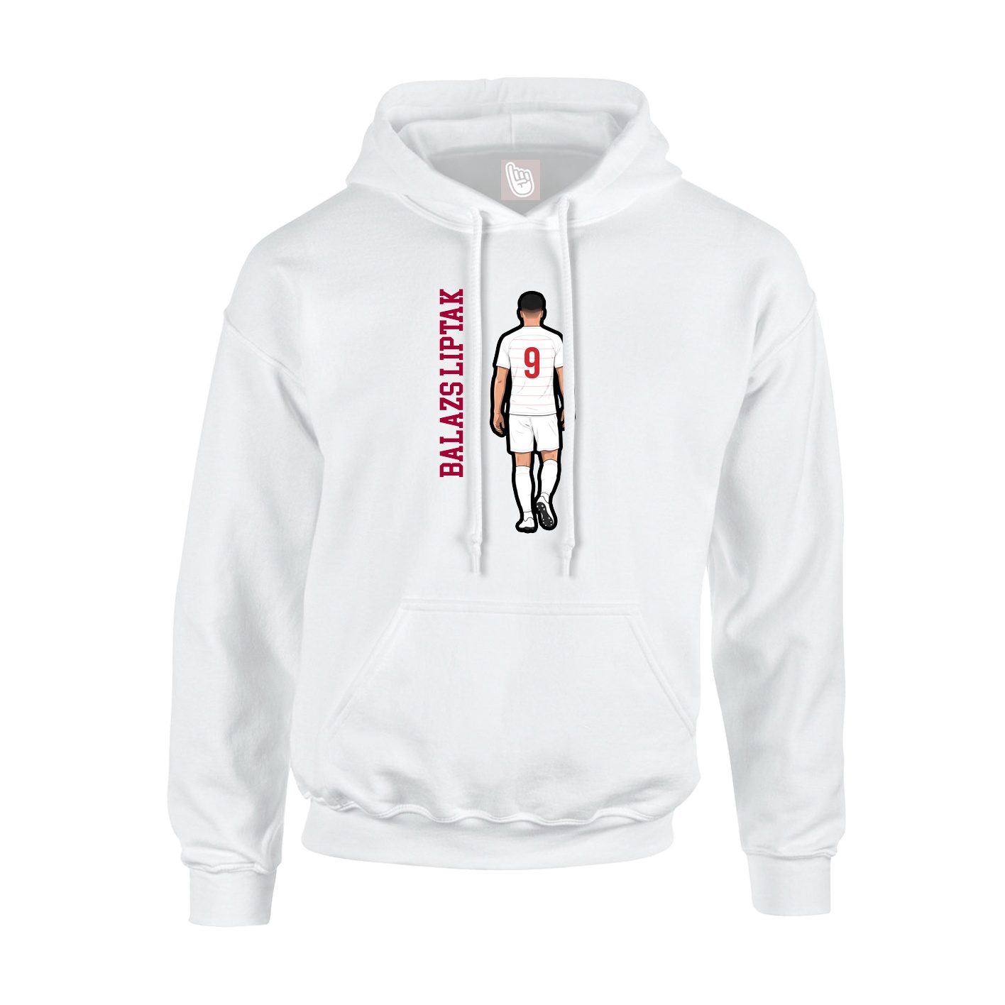 Youth Hoodie — Name Vertical in White