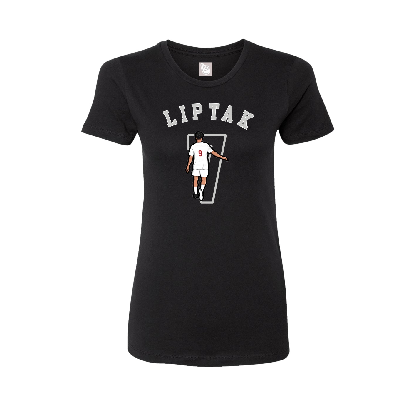 Fitted Women's Tee — Shirsey Arch in Black
