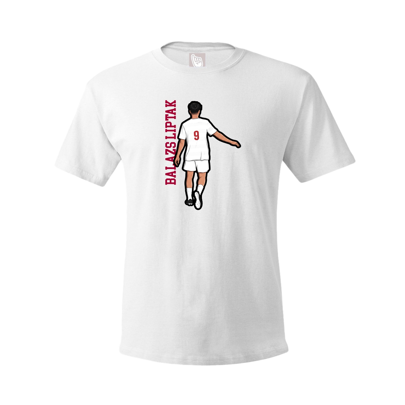 Youth Tee — Name Vertical in White