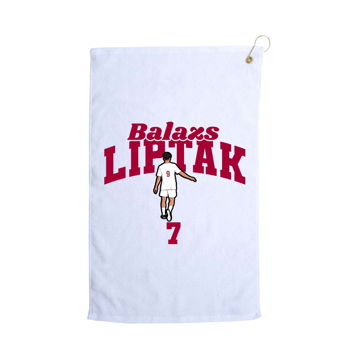 Golf Towel — Signature Arch in White