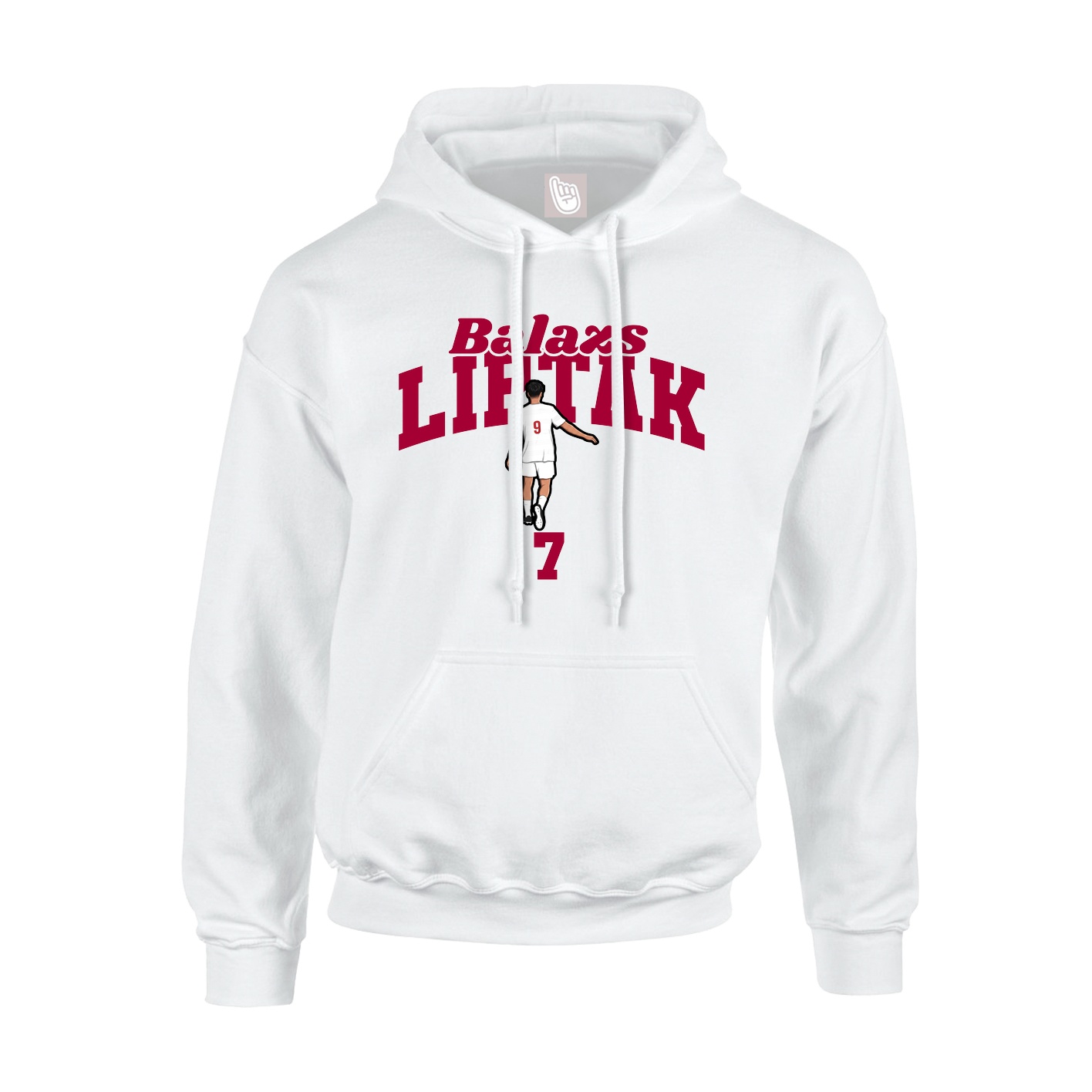 Hoodie — Signature Arch in White