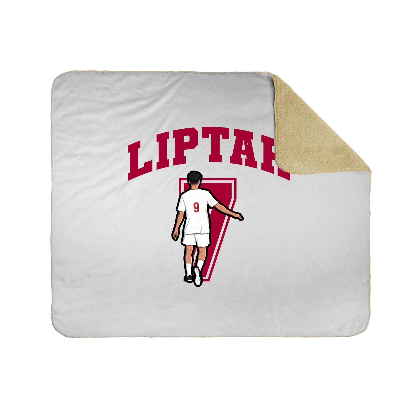 Throw Blanket — Number in White