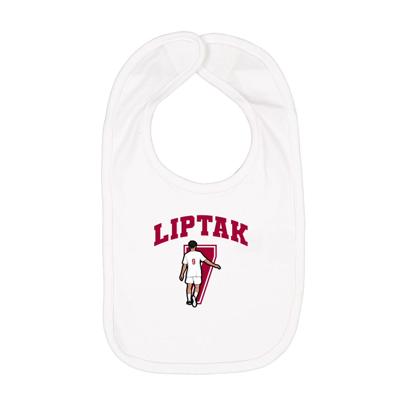 Infant Bib — Number in White