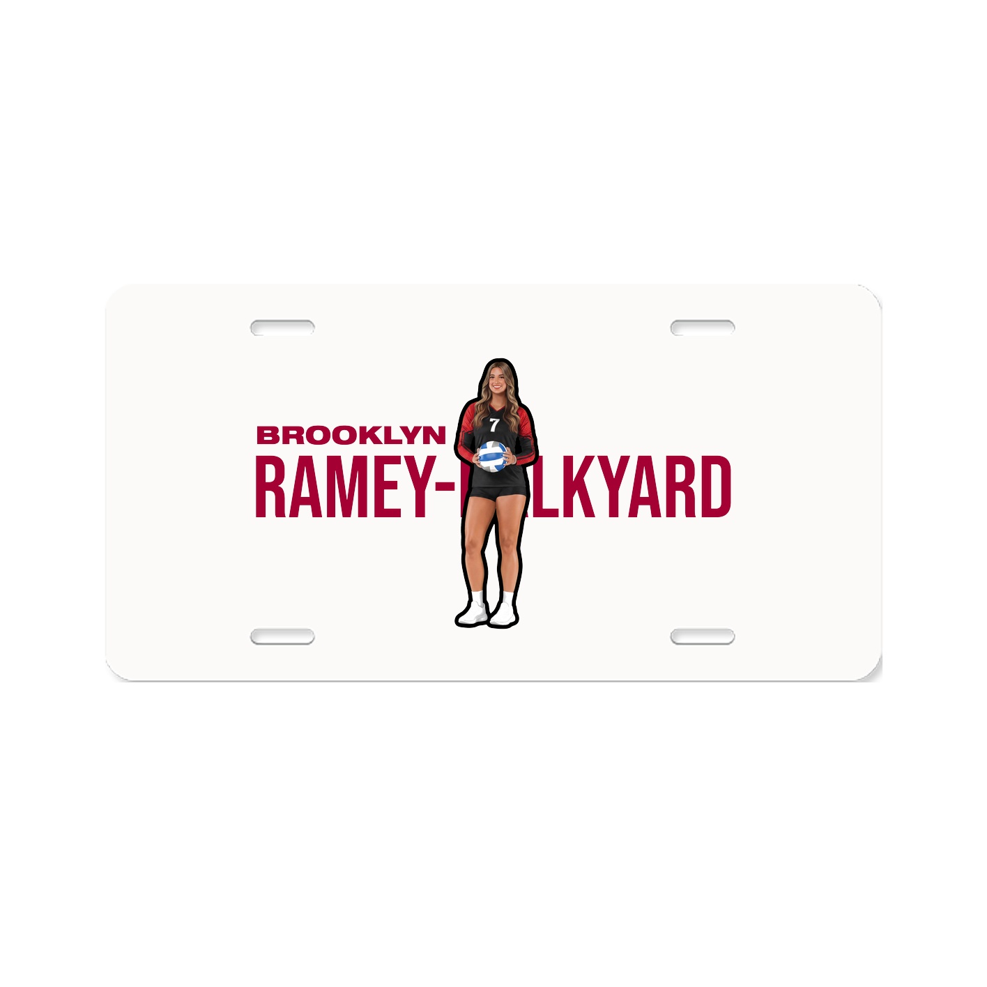 License Plate — Player Name in Classic