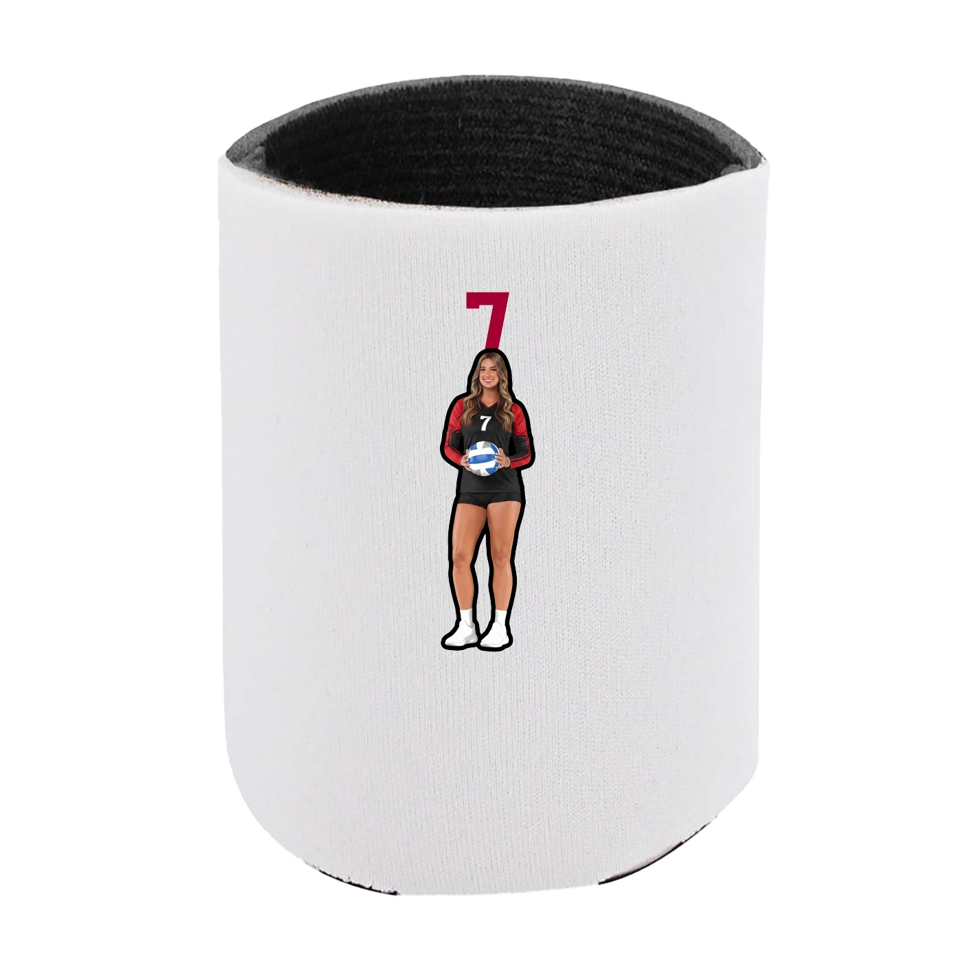 Can Holder — Number Top in White