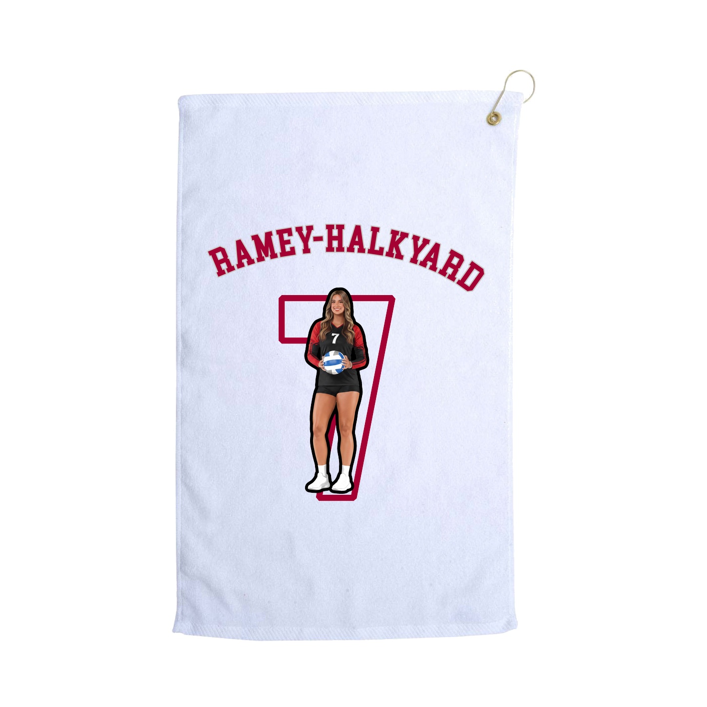 Golf Towel — Shirsey Arch in White