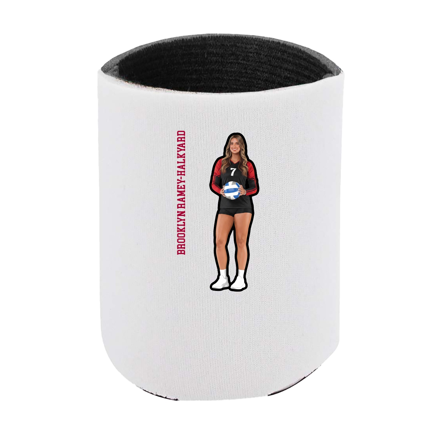 Can Holder — Name Vertical in White