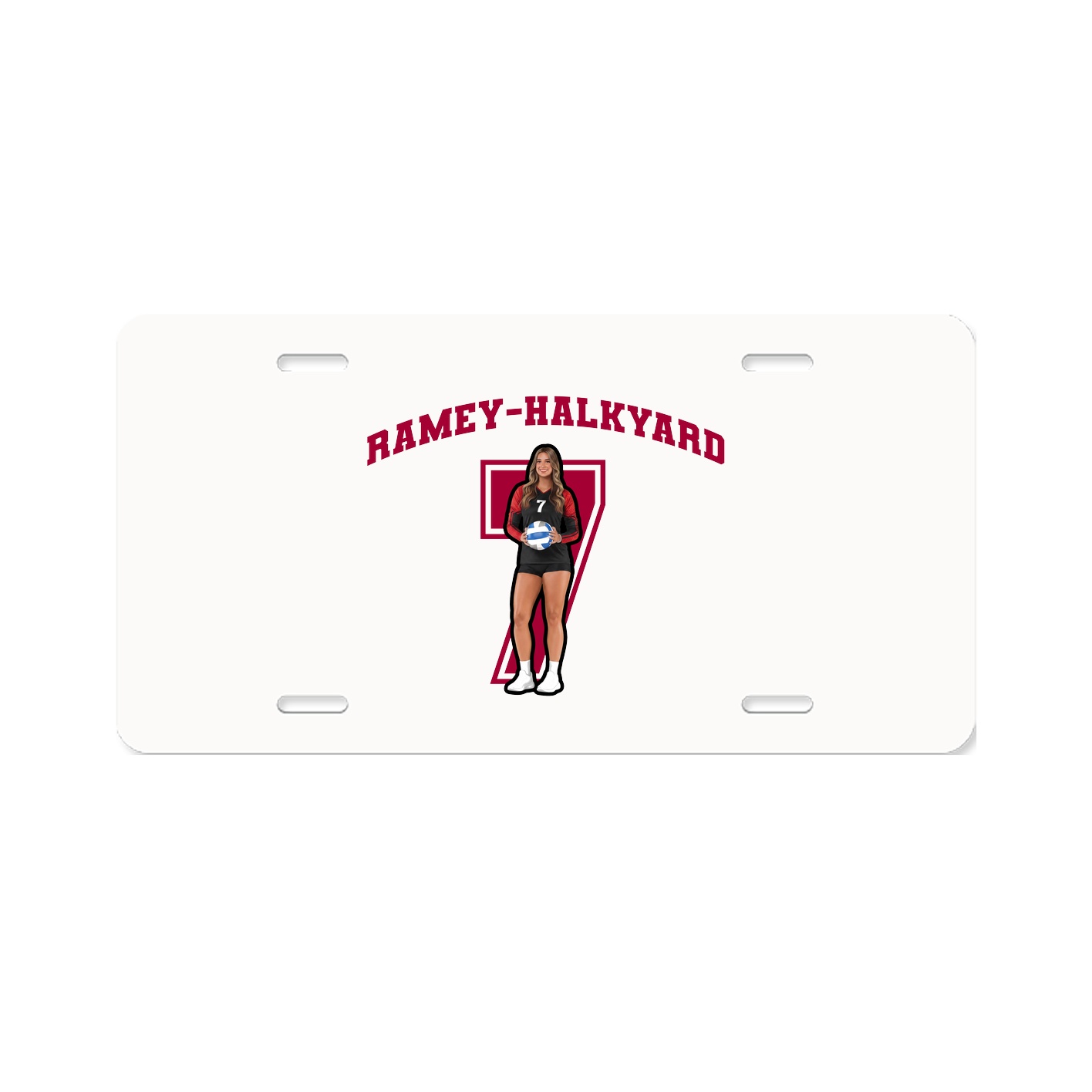 License Plate — Number in Classic