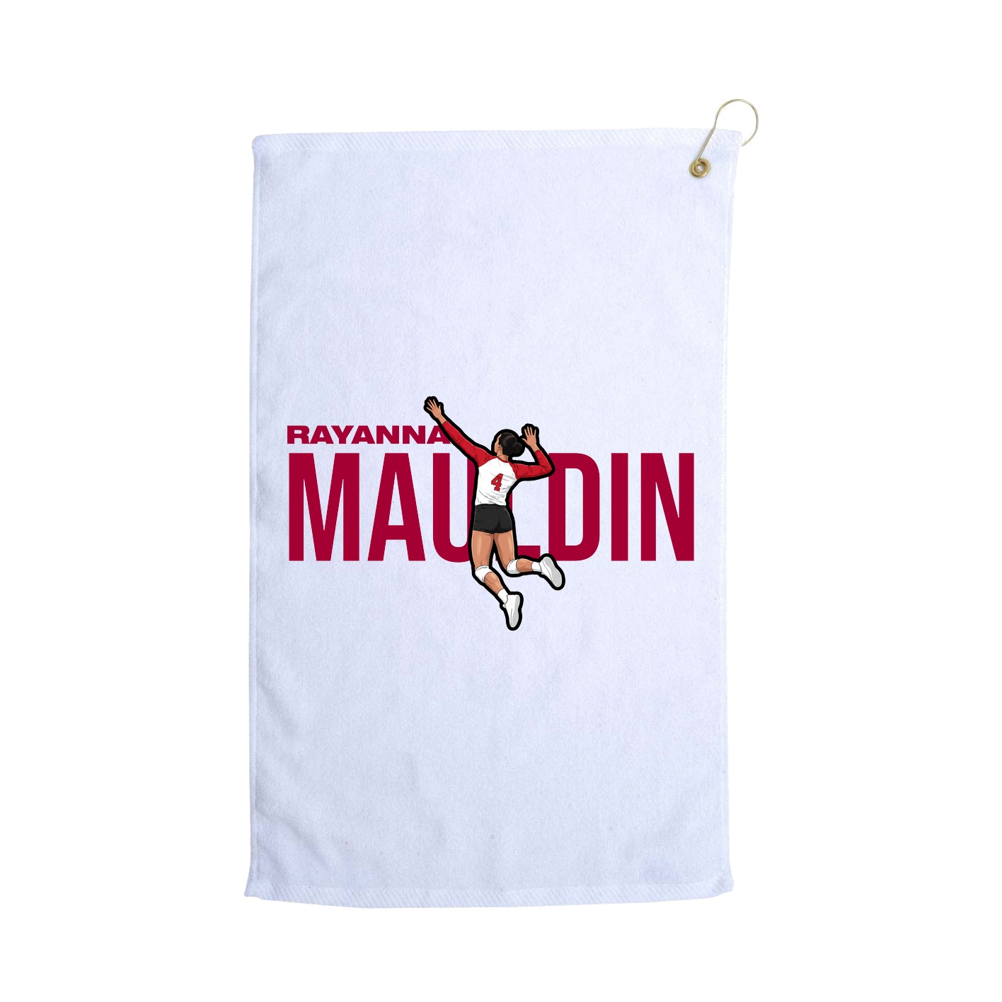 Golf Towel — Player Name in White