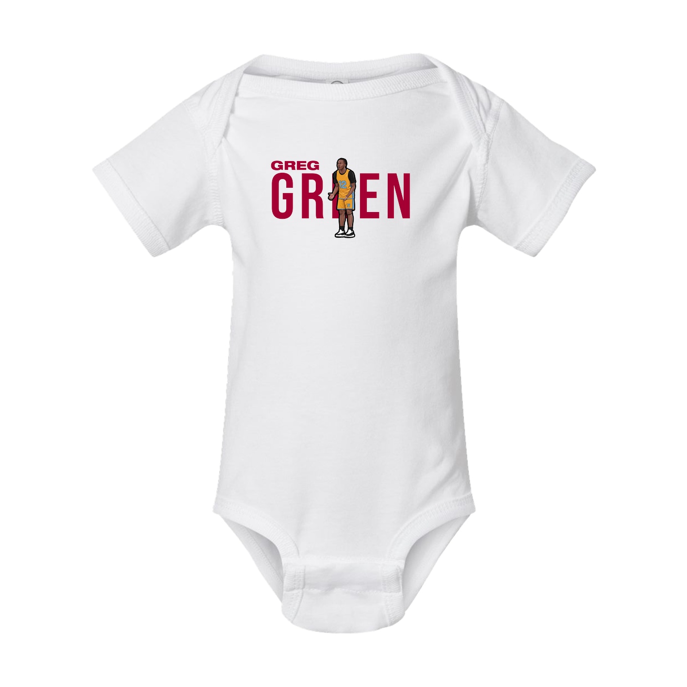 Baby Onesie — Player Name in White