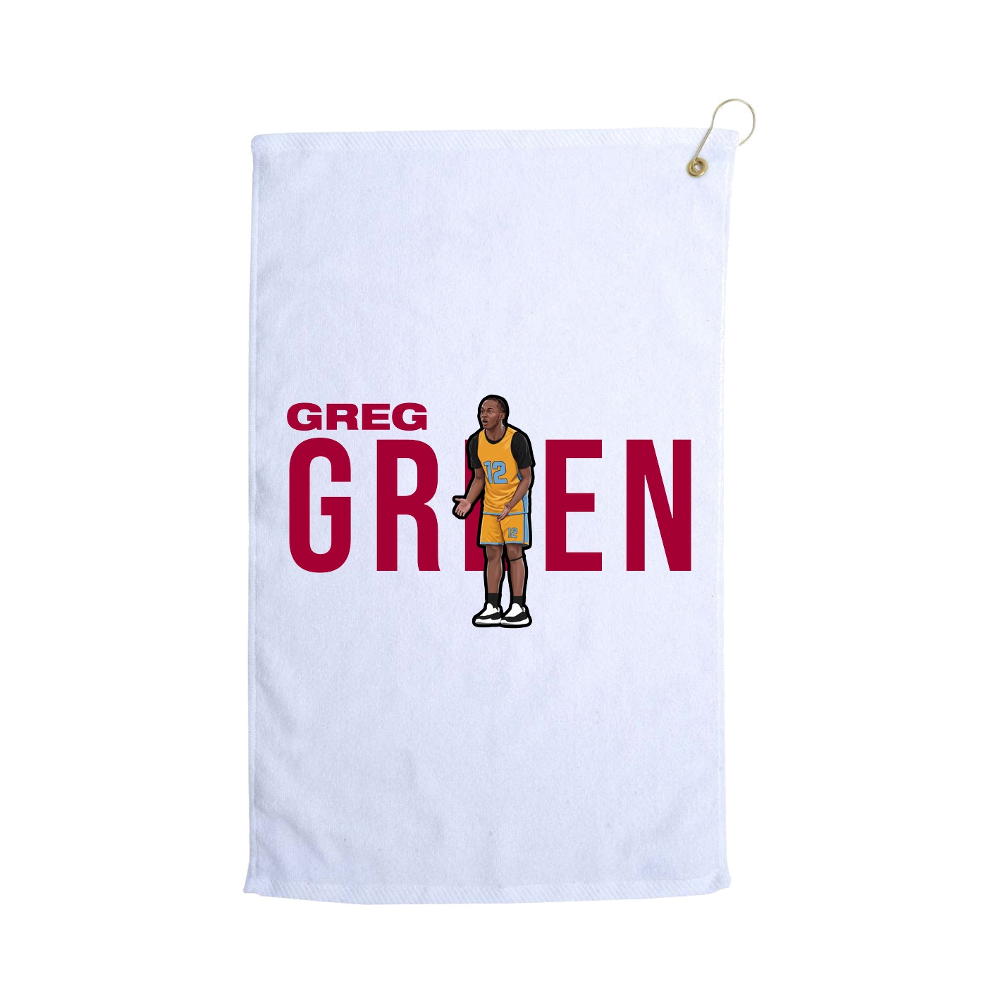 Golf Towel — Player Name in White