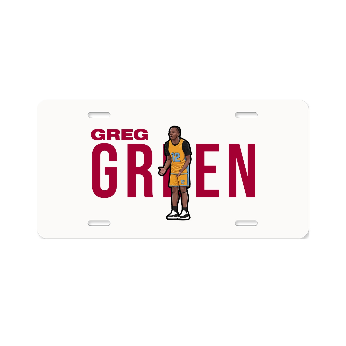 License Plate — Player Name in Classic