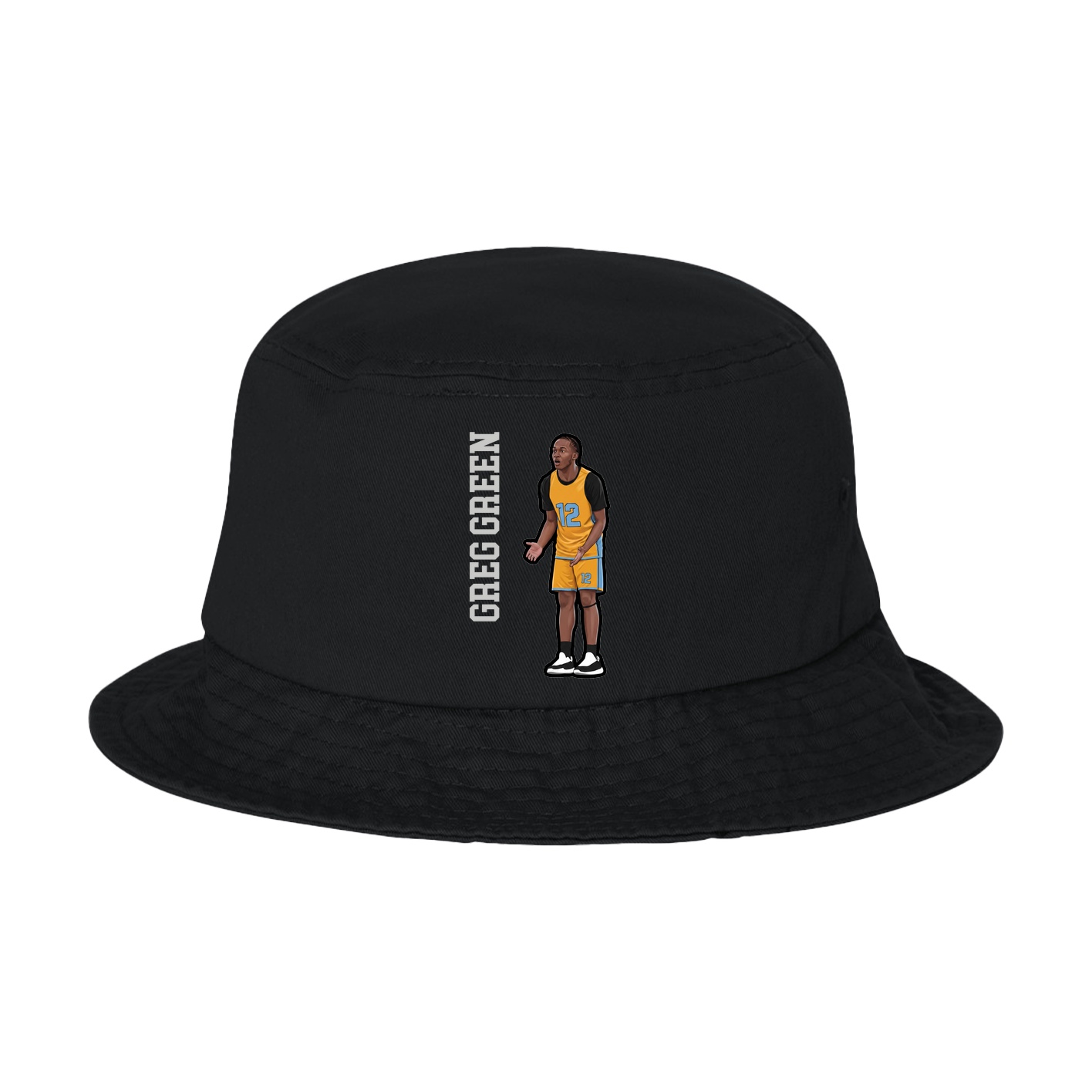 Bucket Cap — Name Vertical in Black