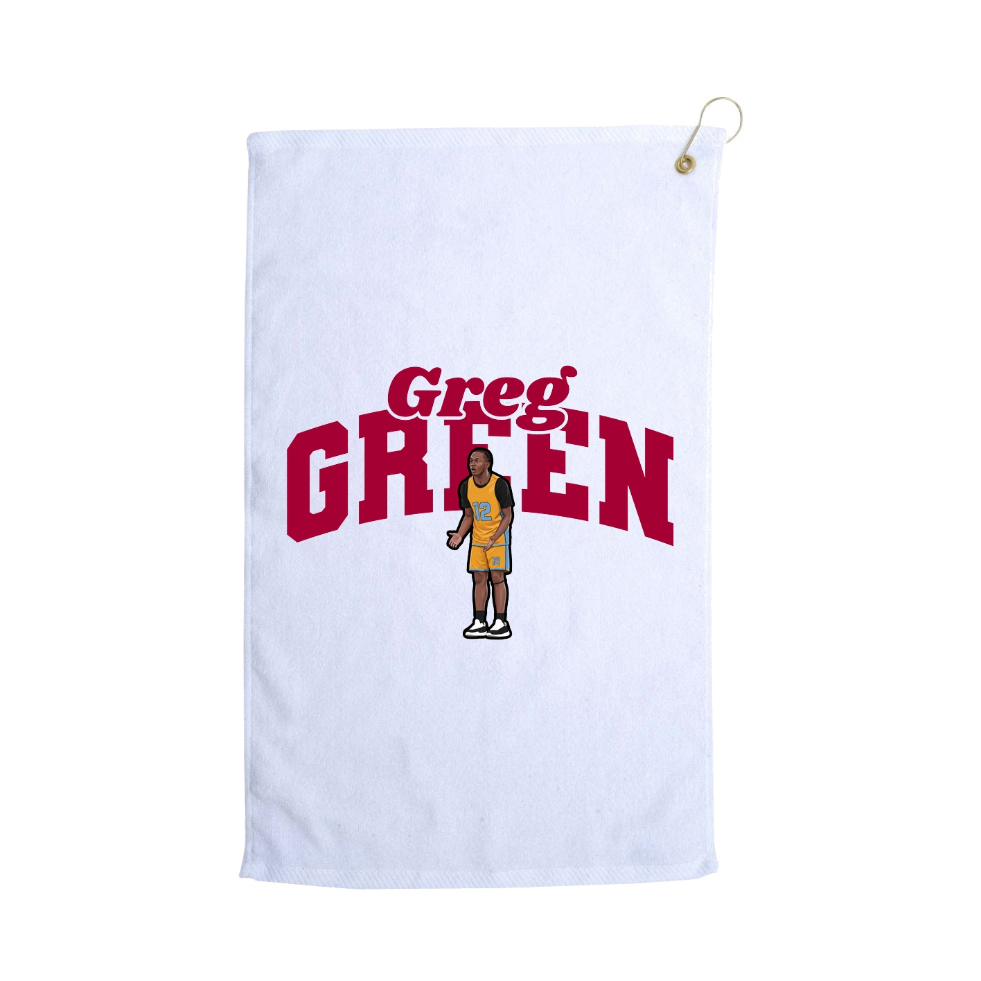 Golf Towel — Signature Arch in White