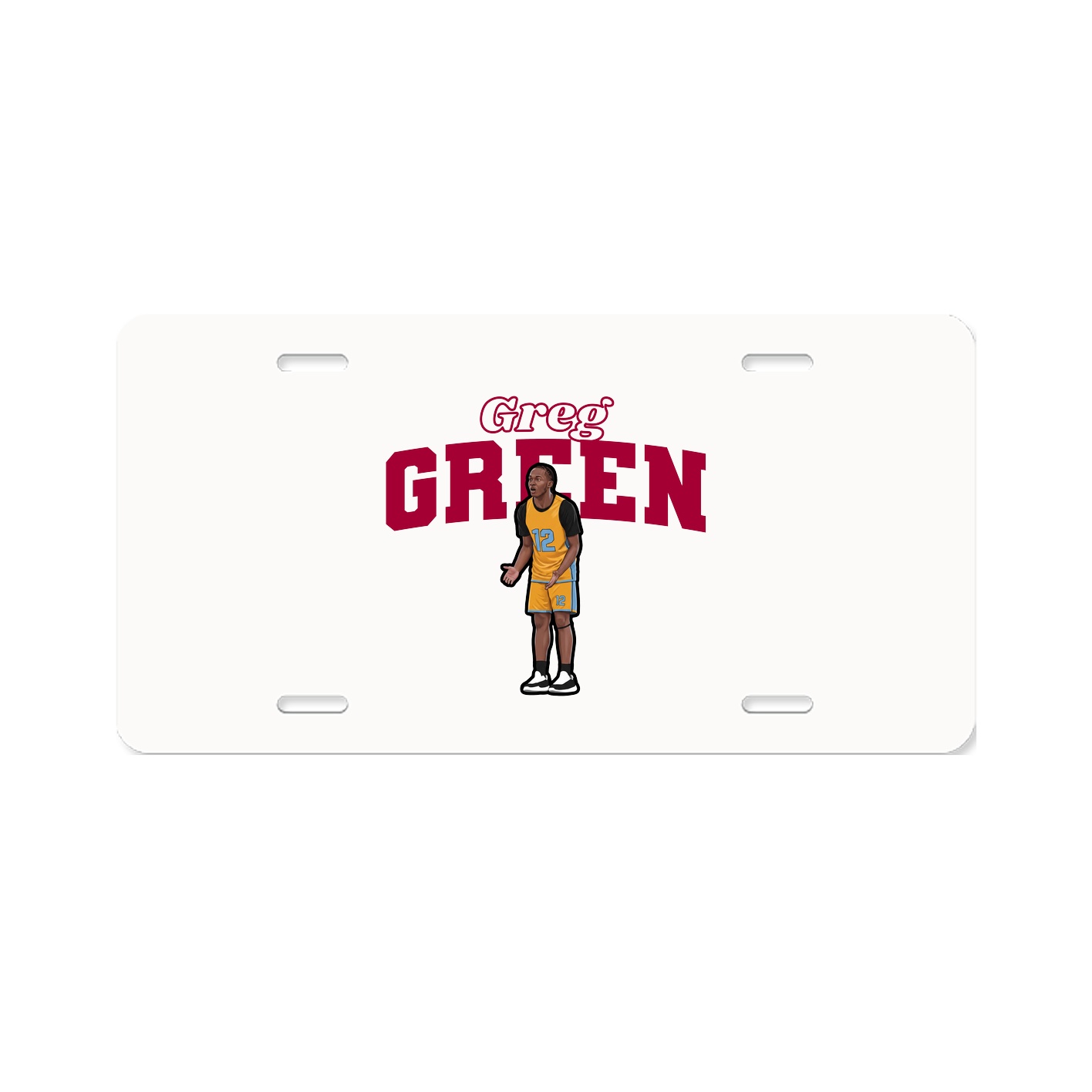 License Plate — Name Arch in Classic