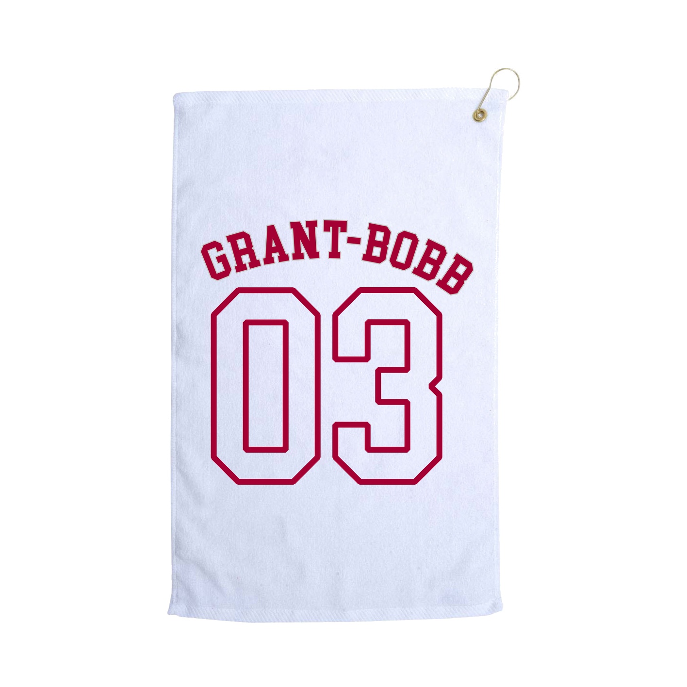 Golf Towel — Shirsey Arch in White