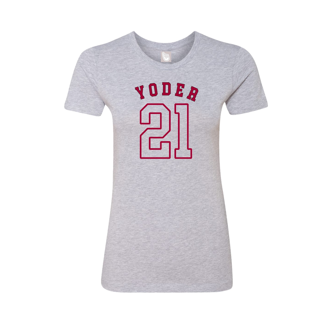 Fitted Women's Tee — Shirsey Arch in Grey
