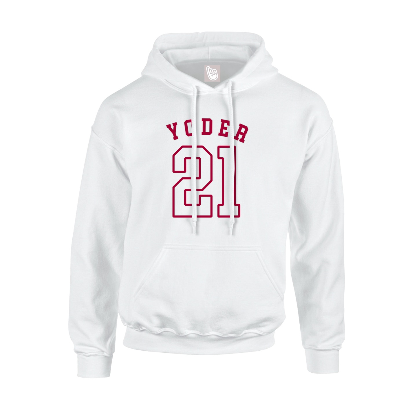 Youth Hoodie — Shirsey Arch in White